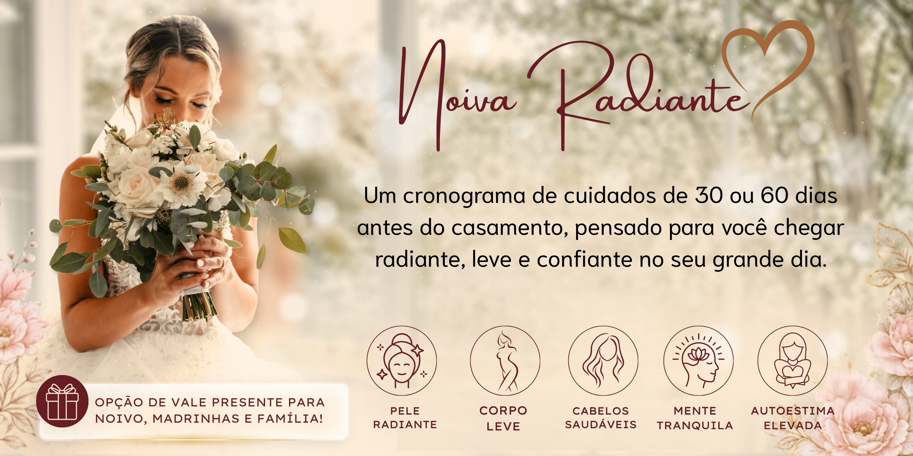 Projeto Noiva Radiante: cronograma de cuidados de 30 ou 60 dias antes do casamento